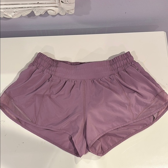 lululemon athletica Pants - Lululemon Purple Hotty Hot Low Rise Lined Shorts